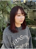 ピンクレッドカラー