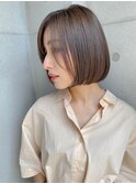 大人かわいいアゴラインボブ/[ボブ/ショート/トリートメント]