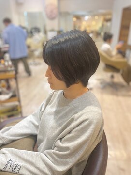 ヒラソル(girasol) ショートボブ前下がりショート/オーガニックカラー/ショートヘア