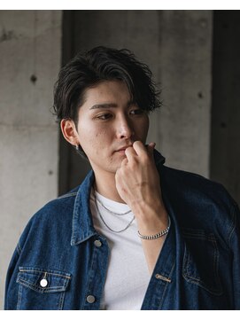 サップ 吹田店(Sup) ハーフバック波巻きパーマ メンズパーマ