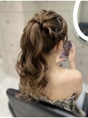 ゆるふわポニー/心斎橋ヘアセット