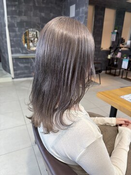 ラウル(Laulu) くびれヘア/アプリコットオレンジ/夏のヘアアレンジ/佐倉