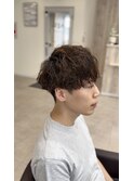 波巻きシャドウパーマ/秦野メンズパーマ/秦野メンズカット