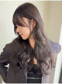 グレージュカラー 透明感カラー 艶髪 髪質改善 顔周りカット