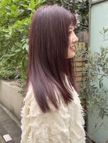 ティエラ 原宿 表参道(Tierra)&nbsp;〈Tierra毛利仁美〉ブリーチなしでも高発色ワインレッドカラー