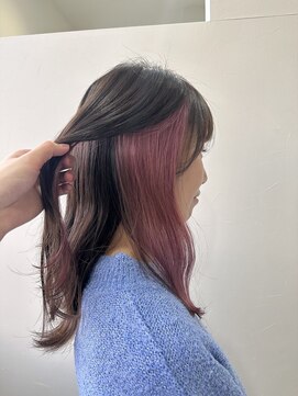 ランガリ ヘアアンドスパ(Rangali Hair&Spa) 【別府　Rangali】インナーカラー、ピンクラベンダー