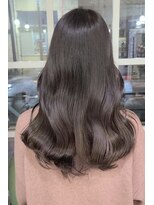ヘアメイクアモーレ 光の森店(Hair Make Amore) ブラウングレージュ×ツヤ巻き髪スタイル