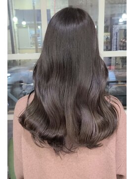 ヘアメイクアモーレ 光の森店(Hair Make Amore) ブラウングレージュ×ツヤ巻き髪スタイル