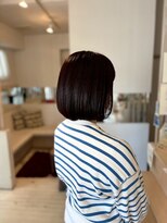 アシャ ヘアー ソリューション 神戸店(asha hair solution)&nbsp;ミルクティーブロンド/ダークブルー/デジタルパーマ/摂津本山