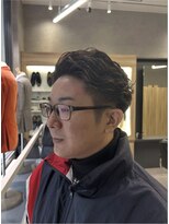 ソアー 新大阪(SOAR) 刈り上げツーブロック×ナチュラルパーマ