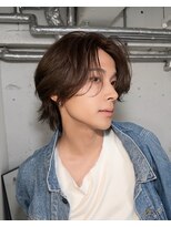 ノラ シブヤ(NORA) 韓国風センターパートルーズパーマ曲がる縮毛矯正