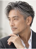 【40代50代】白髪を活かす大人の色気ツーブロックショート
