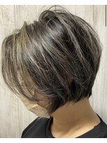 アースエレガンス 田町店(EARTH Elegance)&nbsp;似合わせショート×白髪ぼかしハイライトカラー