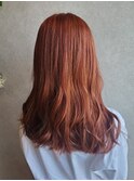 韓国風×オレンジカラー×ケアブリーチ