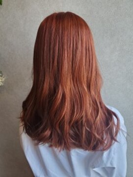 フゥカ 売市店(fuka) 韓国風×オレンジカラー×ケアブリーチ