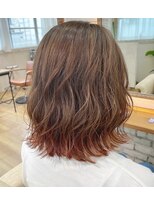 ロビー(LOBBY)&nbsp;『LOBBY』 裾カラー＊オレンジベージュ