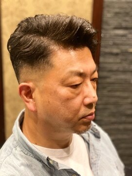 プレミアムバーバー 目黒店(PREMIUM BARBER produce by HIRO GINZA) 50代ボリュームパーマ×フェード