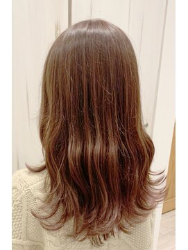 ラ メール ヘア デザイン(La mer HAIR DESIGN) ナチュラルハイライトピンクブラウン
