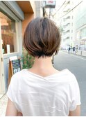 襟足美人の大人可愛い束感ショートボブ　小頭効果【近藤】横浜