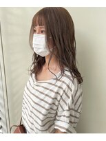 ジーナ 福岡天神(Zina) セミロング×オリーブベージュ