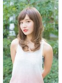 イメチェン/似合わせカット/フルバング/レッドブラウン/幡ヶ谷