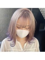 イエナ 渋谷(IENA)&nbsp;ディープパープル裾カラー