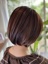 イメチェンモードヘアダークアッシュチェリーブラウン◎代官山