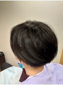 小顔補正立体カット 6:4分目 ロック ツーブロ カルマ  フェード