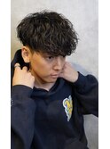 外国人風ハイウェイトマッシュスペインカールフェード