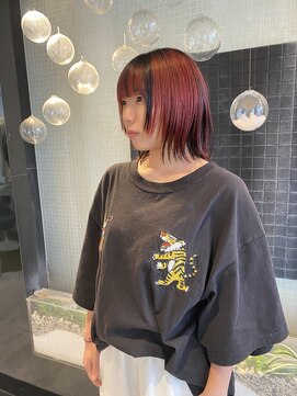 ナンブ セントラル(nambu-CENTRAL) デザインカラー×ショートウルフ