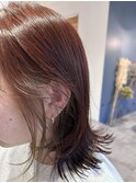 インナーカラー×レッド