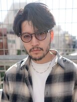 ケアリー 大泉学園(Carelly)&nbsp;ツイストパーマ七三オールバックマッシュウルフスリークショート