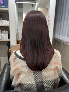 トゥーリ 薬院店(tuuli) 暖色カラー　チェリーレッド