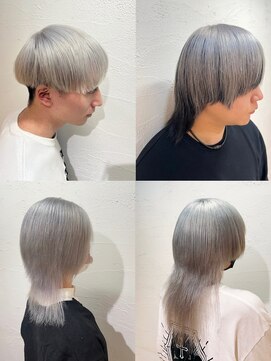 アジールヘア 池袋東口店(agir hair) ハイトーンホワイトシルバー池袋