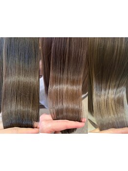 指通り滑らかな艶髪が叶う！一人一人の髪の状態に合わせた施術で、あなたの理想のうるツヤ髮へ…☆