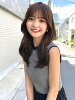 ミラリー トウキョウ(Mirareee Tokyo)&nbsp;20代30代40代◎前髪パーマ韓国風巻きくすみベージュお団子ヘア