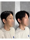 ドロップカット/ダウンパーマ/韓国メンズヘア