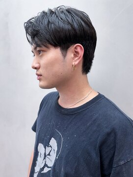 アイティー バイ アルバム 浦和店(IT by ALBUM) ニュアンスパーマ韓国マッシュブルーブラック_ba521821