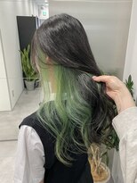 ゴウトゥデイシェアサロン 町田店(GO TODAY SHAiRE SALON)&nbsp;インナーカラーミントグリーン♪