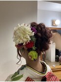 振袖　ヘアアレンジ