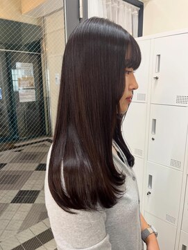 ココロ(COKORO) レイヤー_酸性縮毛矯正_暖色カラー