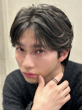 ロンドオム 池袋(Lond Homme) men's/メンズ/メンズカット/ブリーチ/センターパート/池袋