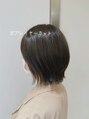 アピッシュ ギンザ(apish ginza)&nbsp;ナチュラルなオリーブベージュカラー×ボブレイヤーカット