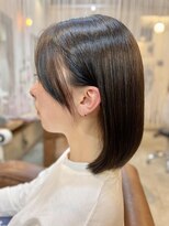 クオリア(QUALIA)&nbsp;大人可愛い艶ボブ×ダメージレスグレイカラー/髪質改善 柏