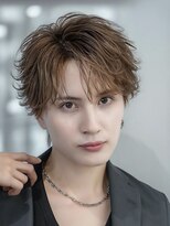 オーシャントーキョー 大阪(OCEAN TOKYO)&nbsp;ワックスなしツーブロックメンズセンターパートニュアンスパーマ