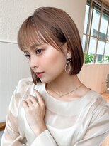 エイミーバイアフロートザガーデン 浦和店(amie by afloat the garden)&nbsp;顔周りカットで横顔もバッチリ◎耳かけも可愛ボブ【浦和】