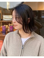 g r a i n canvas. 川崎/ショート/ボブ/髪質改善【グレイン】【5月1日~(予定)】 切りっぱなし 外ハネボブ 窪田