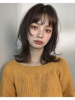 オンク 新宿(onk)&nbsp;黒髪/グレーベージュ/レイヤーロング/前髪パーマ[新宿駅]