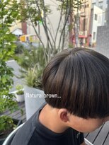 コンクス(CONKS) 【艶髪カラー】ブリーチなしWカラーでナチュラルブラウン
