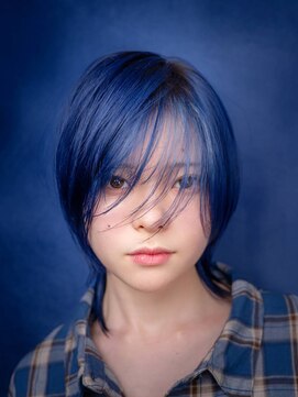 ループフォーヘアー(Loop for hair) ネイビーブルーウルフ